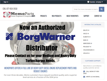 Tablet Screenshot of memoparts.com